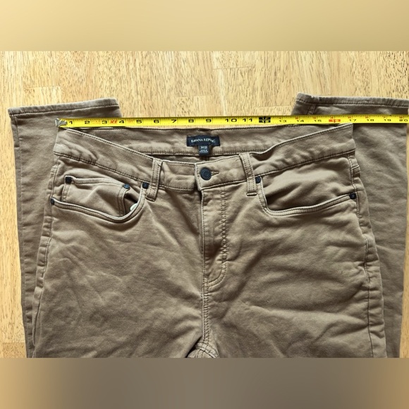 Banana Republic Men's Brown Solid Slim Jeans 34x30 - Picture 8 of 9